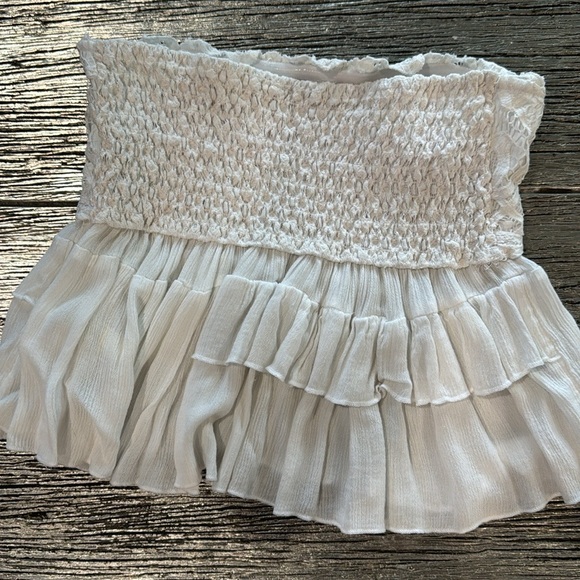 Free People Adella Corset Cami in White - Picture 4 of 5